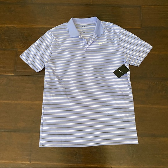 Nike Other - Nike dri-fit stirp pattern polo 👕 shirt men’s size M